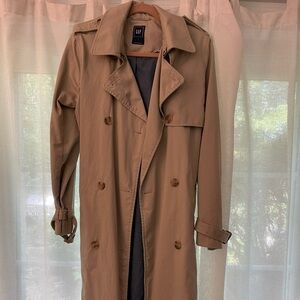 GAP Men's Classic Beige Trench Coat
